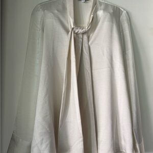 Express Cream Satin Blouse